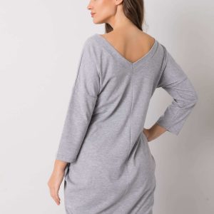 Grey Abijah Cotton Dress