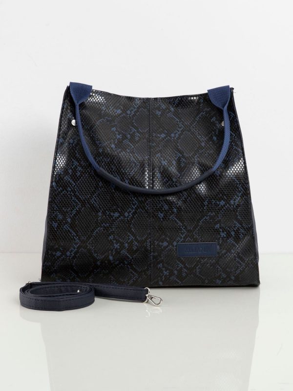 Navy blue city bag