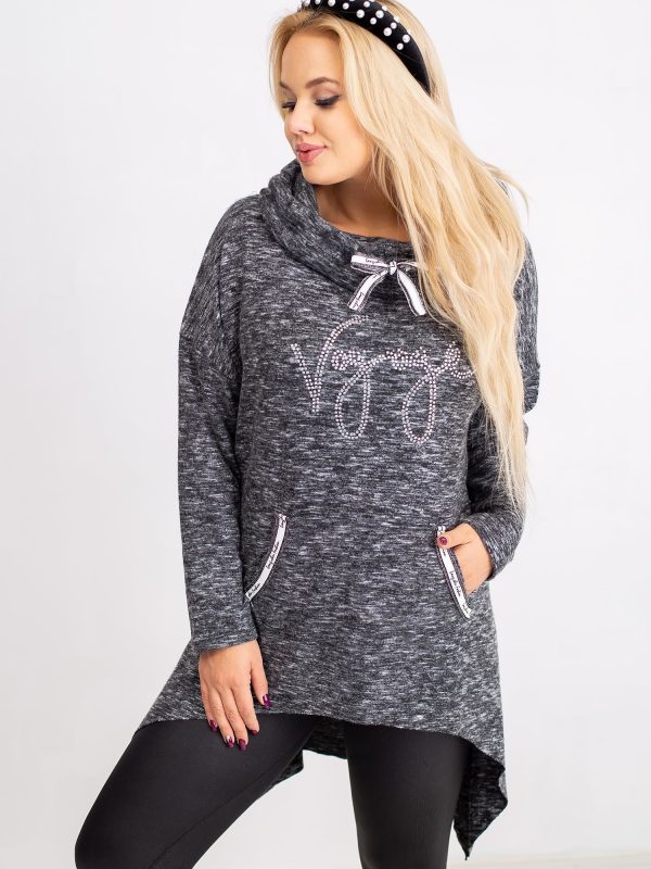 Graphite Plus Size Sweatshirt Season