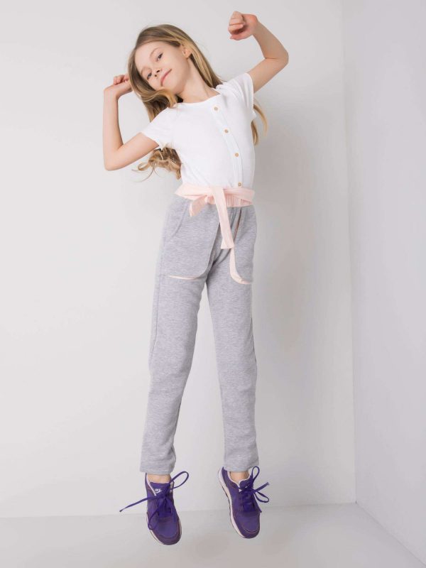 Gray sweatpants for girl DODO KIDS