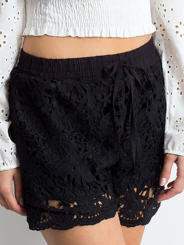 Black Mysterious Shorts