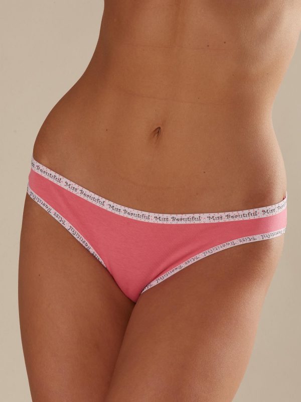 Pink Printed Women's Panties