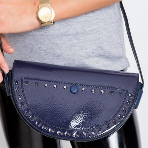 Dark blue saddle bag