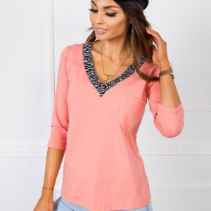 Peach blouse Florence