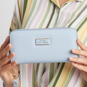 Light Blue Women's Zipper Wallet