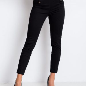 RUE PARIS Black Power pants