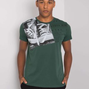 Khaki Kendrick Cotton T-Shirt