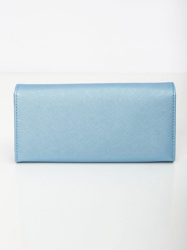 Blue eco leather ladies wallet