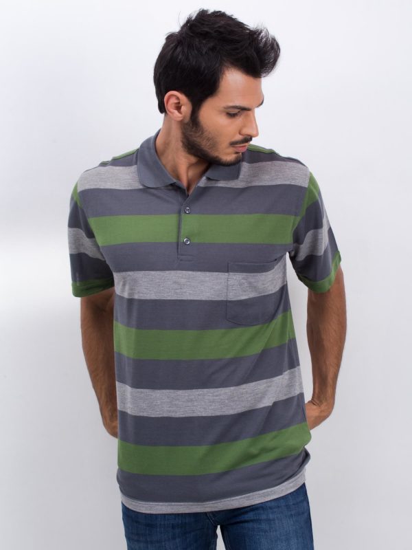 Graphite Green Men's Scouring Polo Shirt