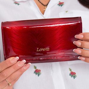 Women's Red Pattern Pattern Wallet