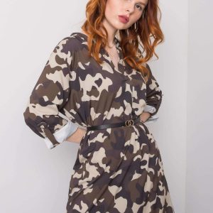 Beige Khaki Camo Dress Blaise