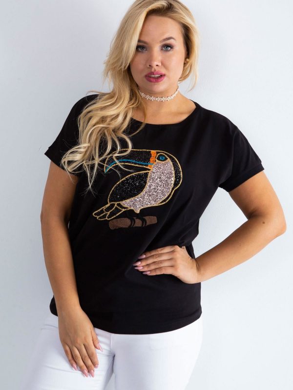 Black T-shirt Materially PLUS SIZE