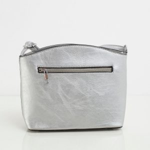 Silver Messenger Messenger with Zippers