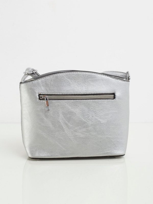 Silver Messenger Messenger with Zippers