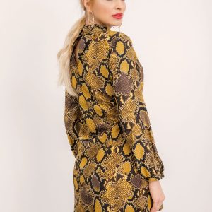 BSL Yellow Snakeskin Dress