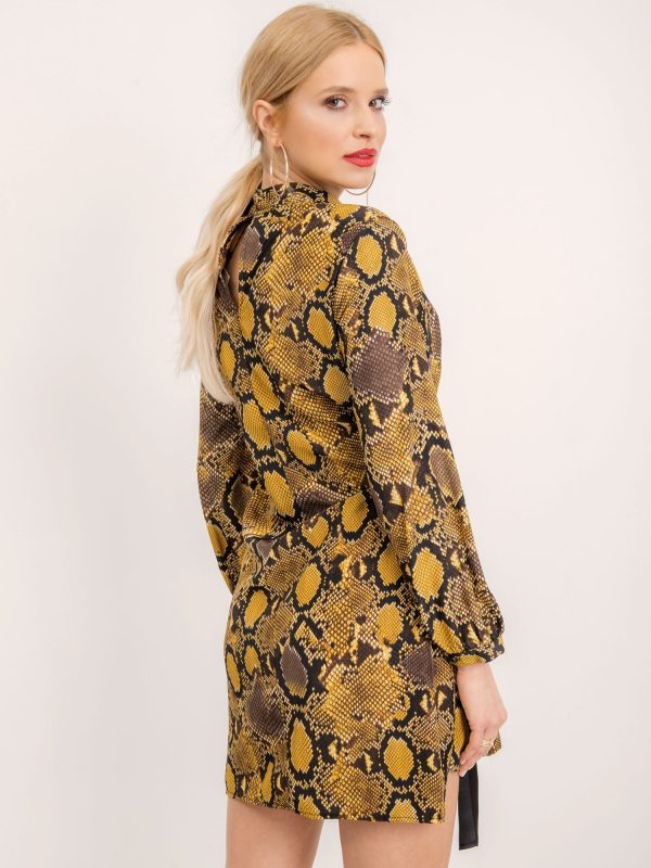 BSL Yellow Snakeskin Dress