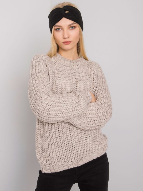 Beige Knitted Women's Sweater Grinnell RUE PARIS