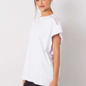 Denise's white casual blouse