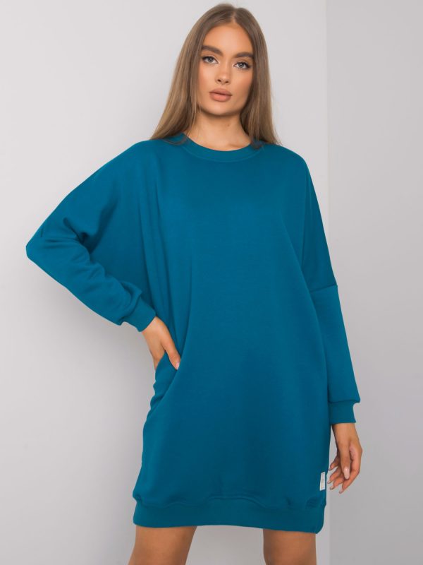 Odile RUE PARIS Long Sleeve Sea Sweat Dress