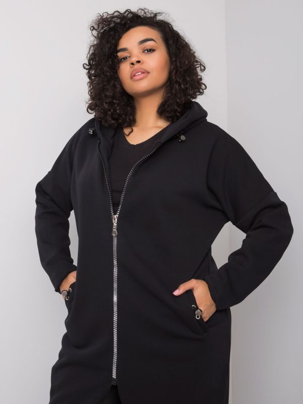 Nellie's Black Plus Size Hoodie