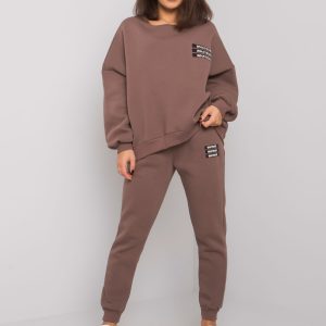 Brown Bradford Two Piece Tracksuit Set