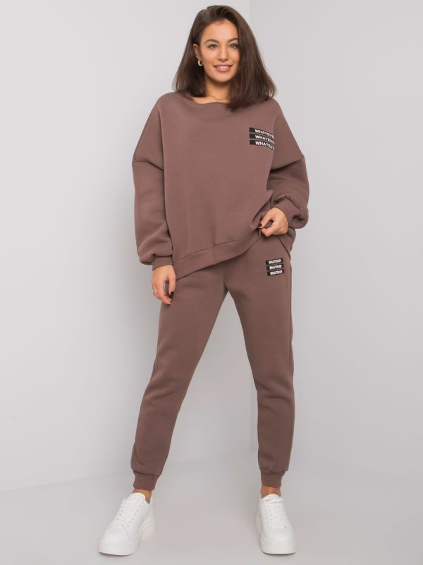 Brown Bradford Two Piece Tracksuit Set