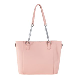 Pink Eco Leather Shoulder Bag