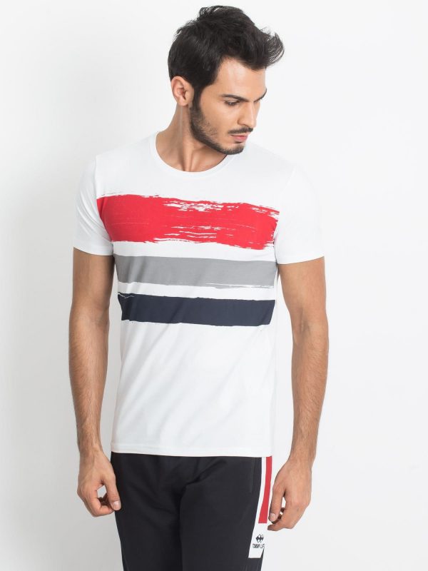 TOMMY LIFE Men's White T-Shirt