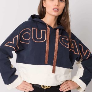 Navy blue Scarlett SWEATSHIRT FOR FITNESS