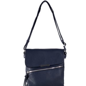 Dark Blue Magnet Shoulder Bag