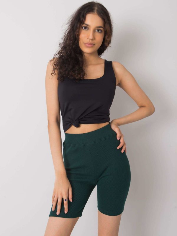 Dark green shorts by Justine RUE PARIS