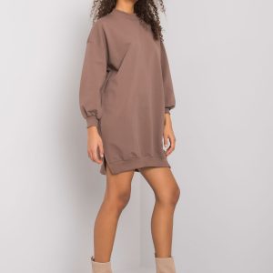 Brown Women's Cotton Dress Maretta RUE PARIS