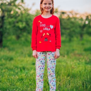 Red pajamas for girl