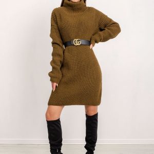 BSL Khaki Knitted Dress