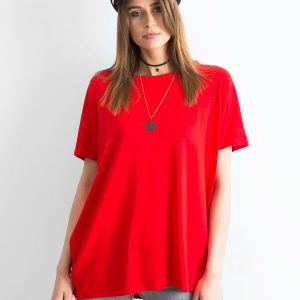 Red Oversize Blouse