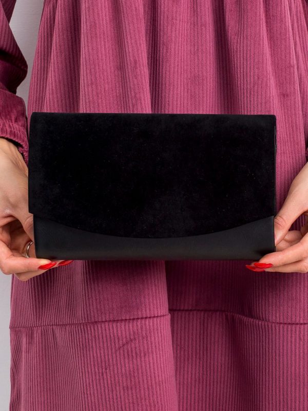 Black Eco Leather Clutch