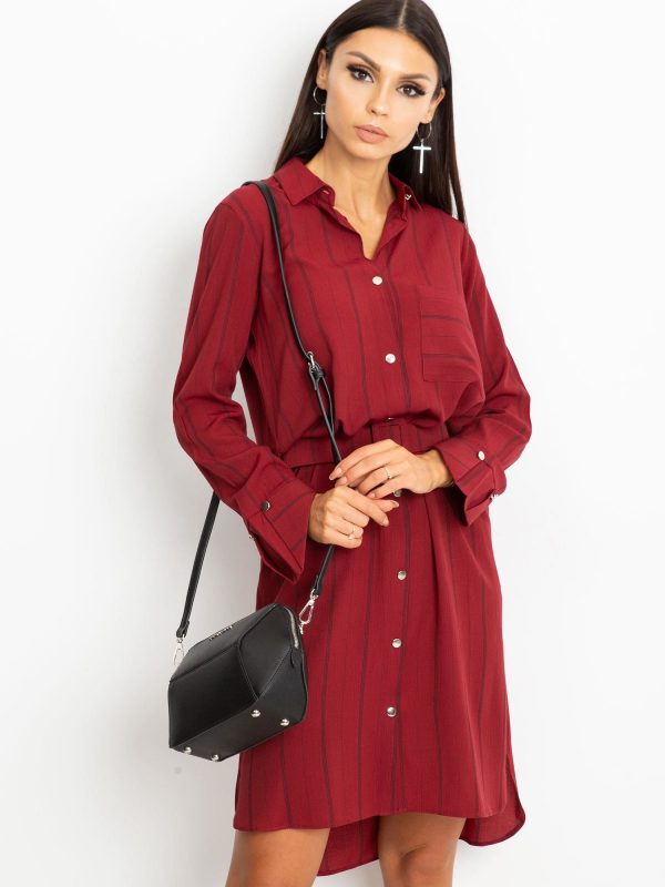 RUE PARIS Burgundy Samba dress