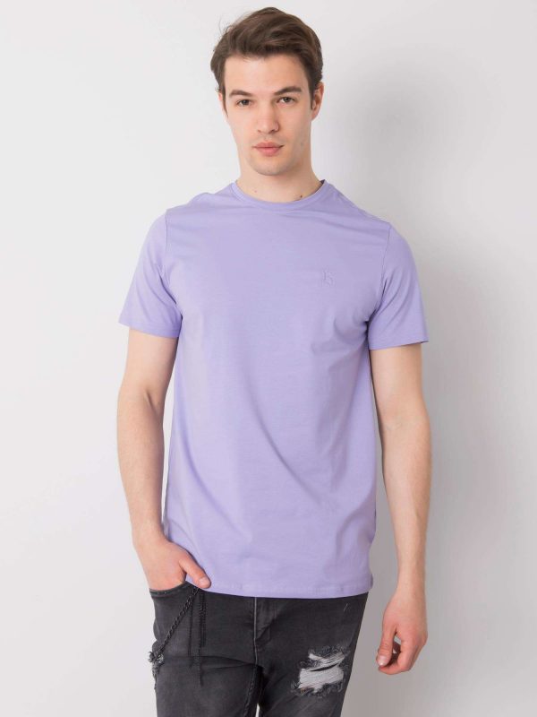 Basic lilac t-shirt for men by Kenneth LIWALI