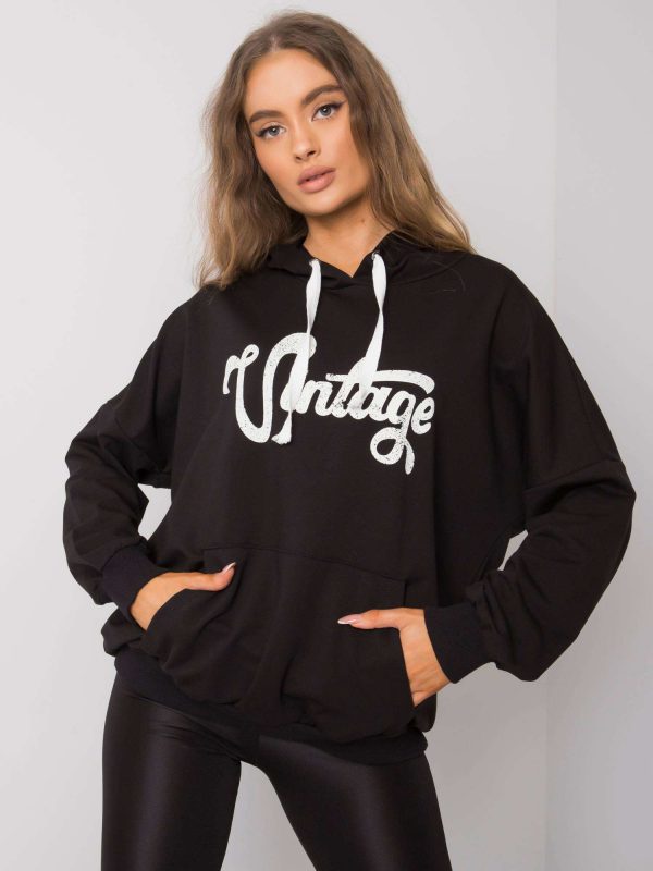 Anahita black kangaroo sweatshirt