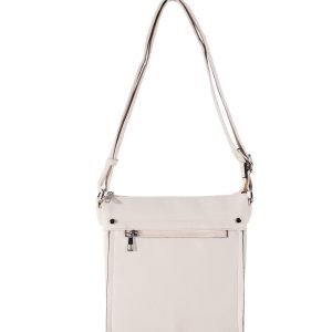 Light Beige Women's Eco Leather Shoulder Bag