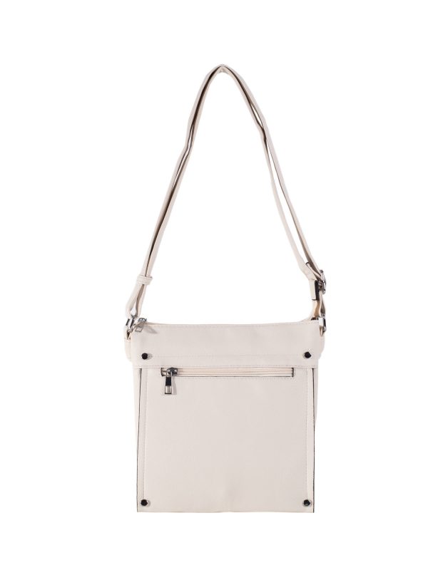 Light Beige Women's Eco Leather Shoulder Bag