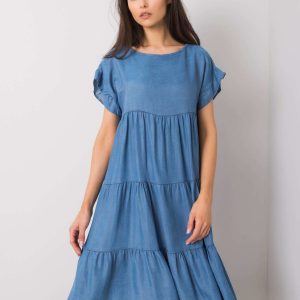 Blue Casual Dress Filippa