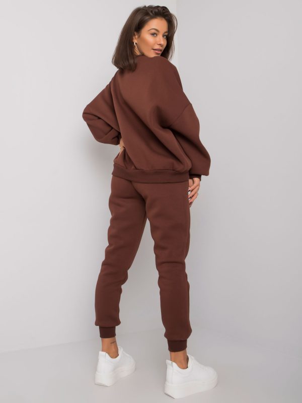 Dark Brown Bradford Two Piece Tracksuit Set