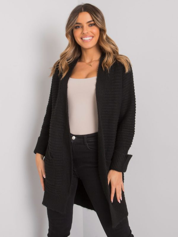 Broadland RUE PARIS black knitted cardigan