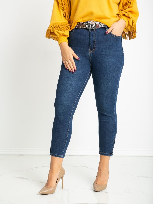 Blue plus size jeans Feeling