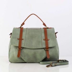 Light green bag with detachable strap