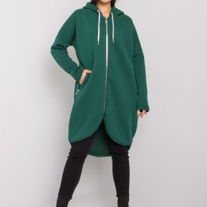 Dark green long sweatshirt for women Tabby