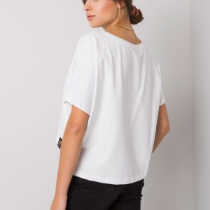 White loose t-shirt Imogene FOR FITNESS