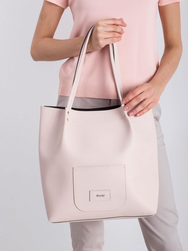 Light pink women's handbag