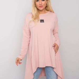 Dirty pink tunic plus size with Lara pockets